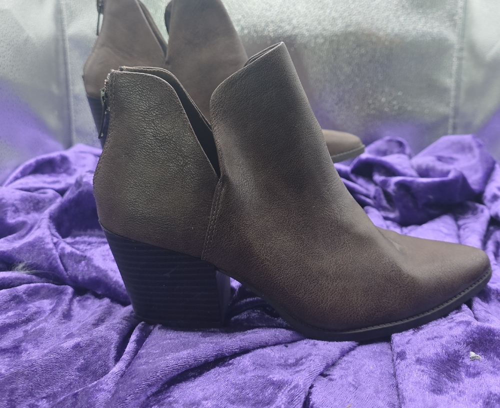 Sun + Stone Dark Brown Ankle Booties
